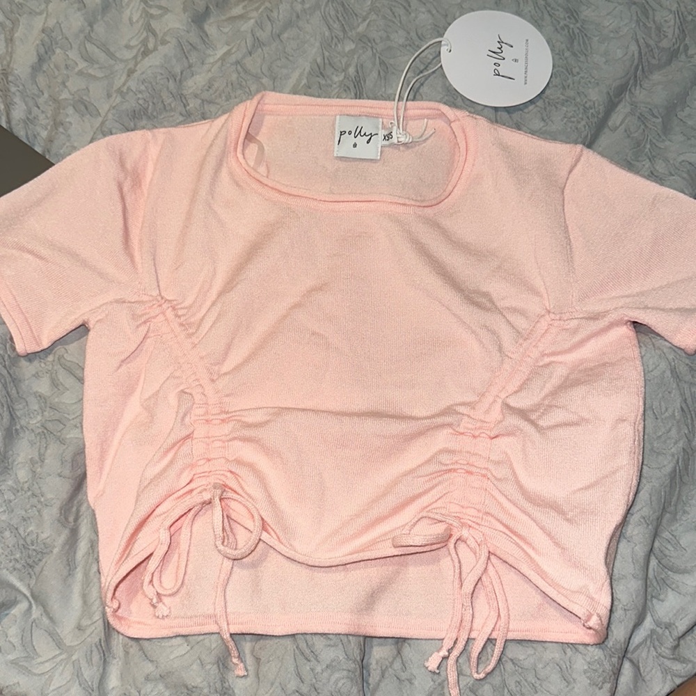 Princess Polly Cropped Tshirt Light pink